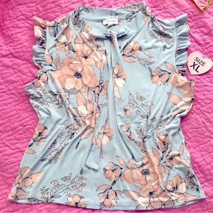 Calvin Klein blouse with neck bow